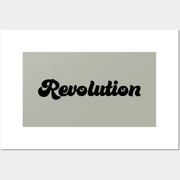 Revolution, black Wall Art by Perezzzoso